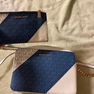 MK crossbody bag and matching wallet